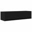 TV-skab med skuffe Sort eg 100 x 31 x 25,5 cm Konstrueret træ
