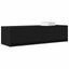 TV-skab med skuffe Sort eg 100 x 31 x 25,5 cm Konstrueret træ