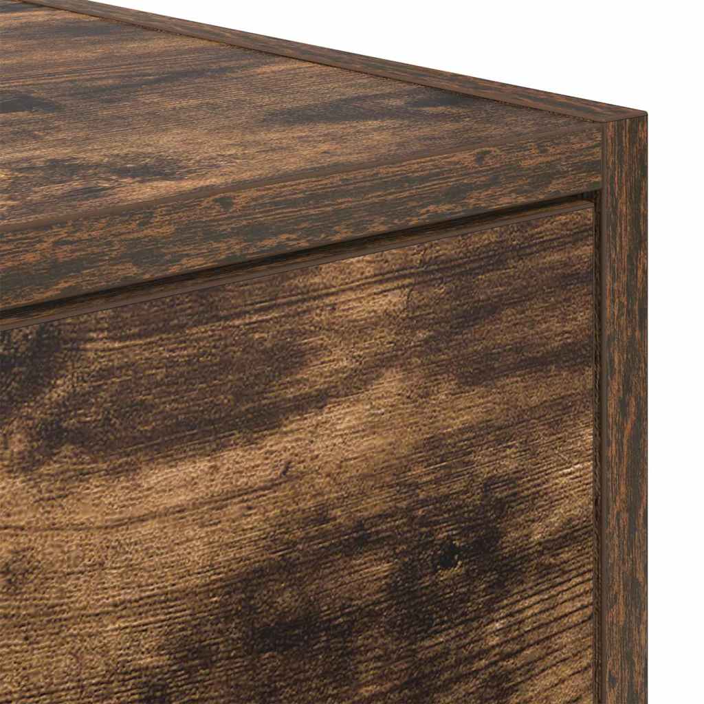 TV-skab med skuffe Røget eg 100 x 31 x 25,5 cm Konstrueret træ