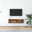 TV-skab med skuffe Røget eg 100 x 31 x 25,5 cm Konstrueret træ