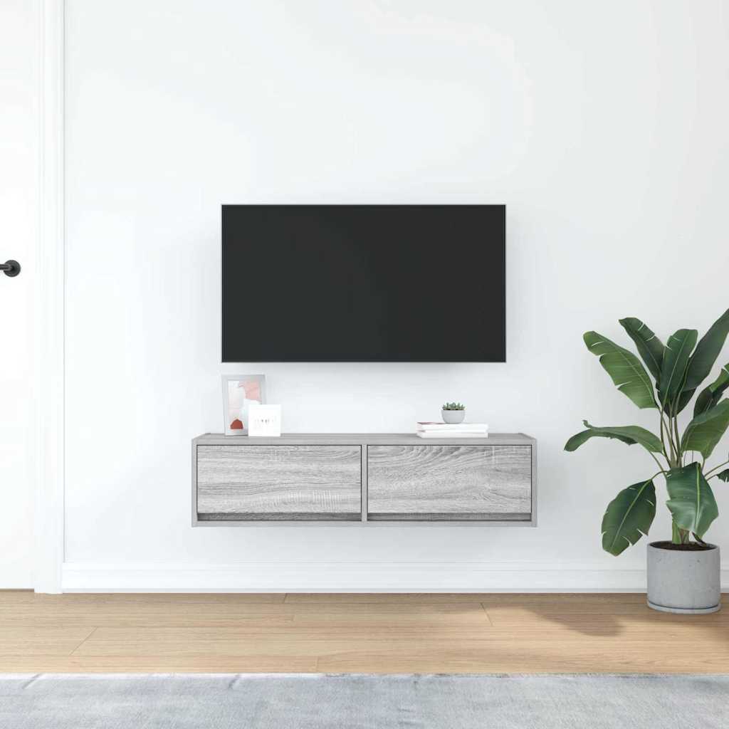 TV-skab Grå sonoma-eg 100 x 31 x 25,5 cm Konstrueret træ