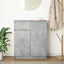 skænk med skuffe 71x35x84 cm konstrueret træ betongrå