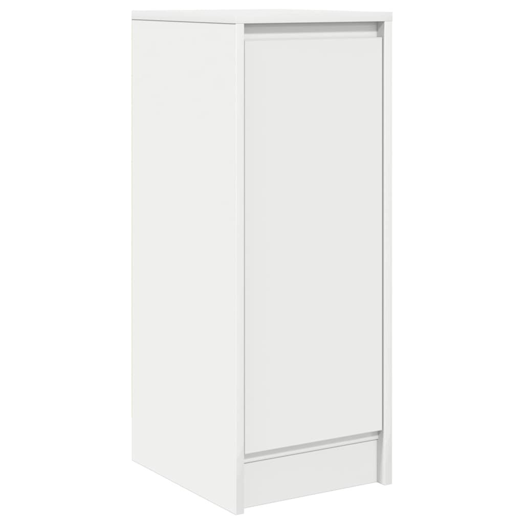 skænk 29,5x34x76 cm konstrueret træ hvid