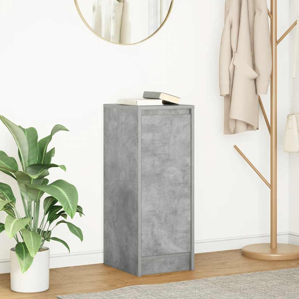 skænk 29,5x34x76 cm konstrueret træ betongrå