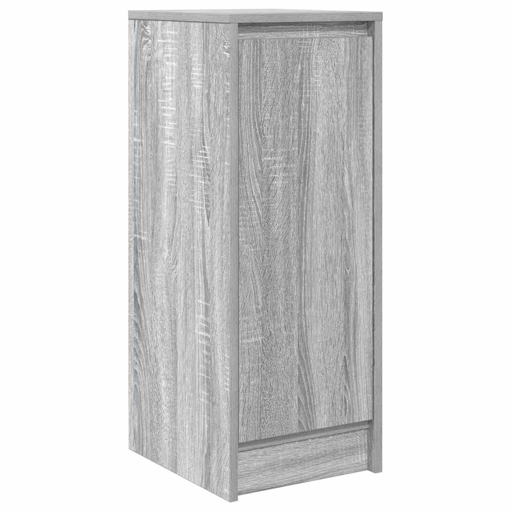 skænk 29,5x34x76 cm konstrueret træ grå sonoma-eg
