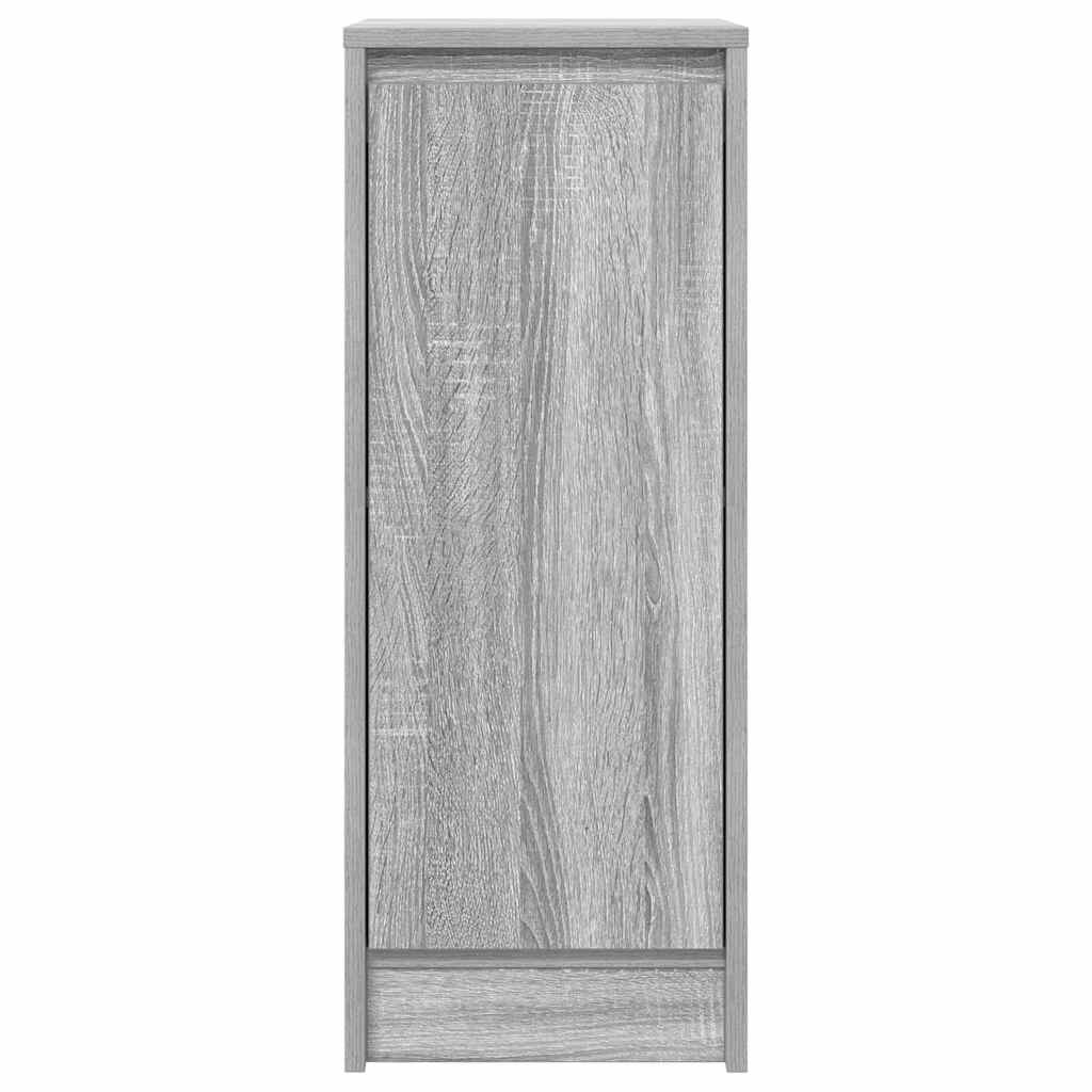 skænk 29,5x34x76 cm konstrueret træ grå sonoma-eg