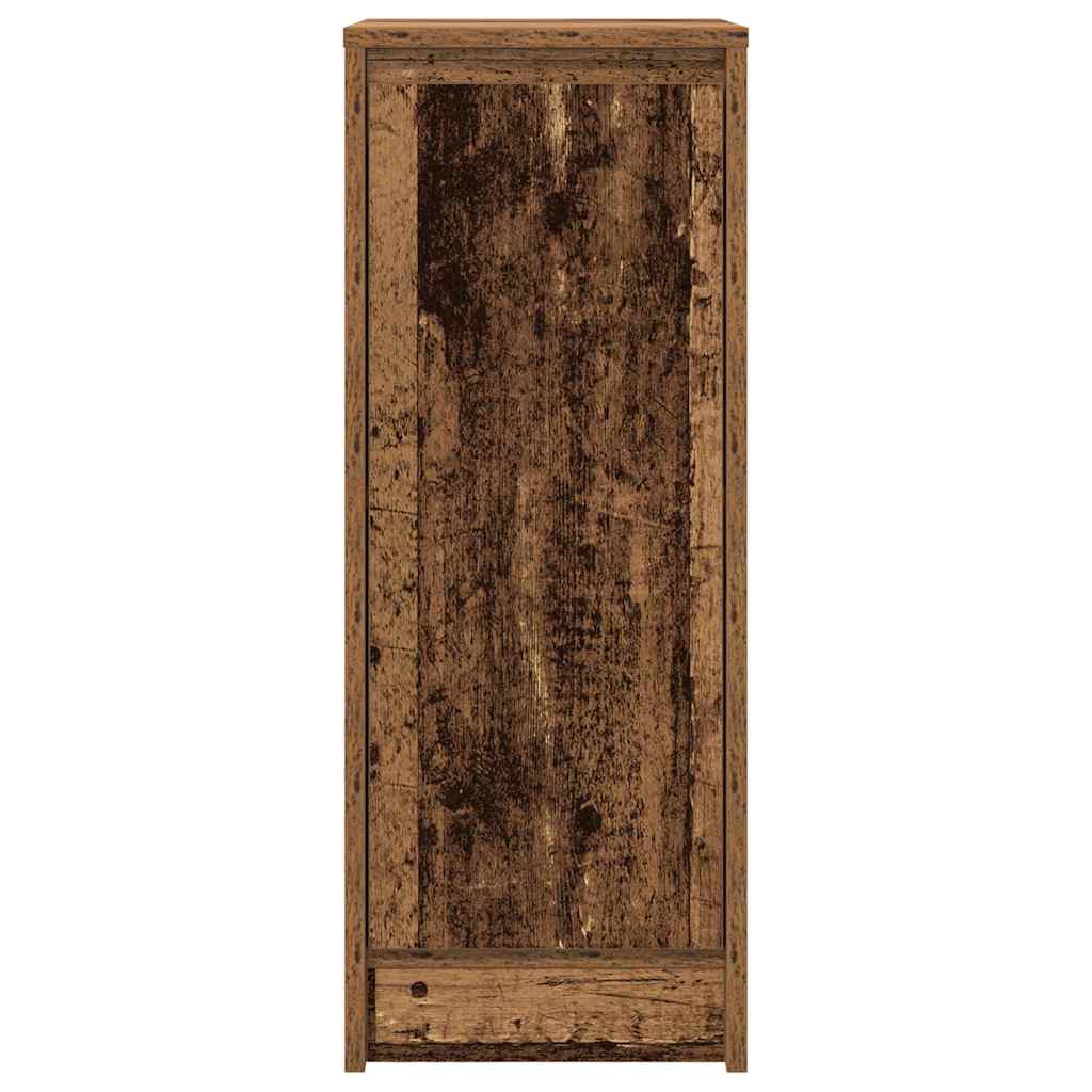 skænk 29,5x34x76 cm konstrueret træ antikt trælook