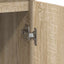 skænk 57x34x76 cm konstrueret træ røget egetræsfarve