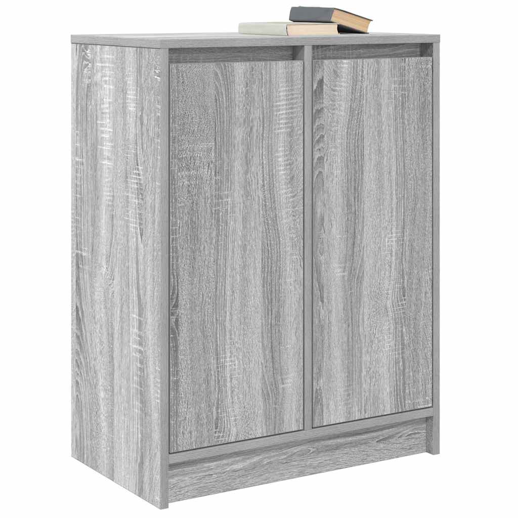 skænk 57x34x76 cm konstrueret træ grå sonoma-eg