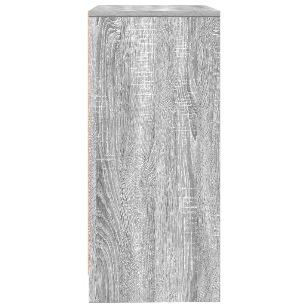 skænk 57x34x76 cm konstrueret træ grå sonoma-eg