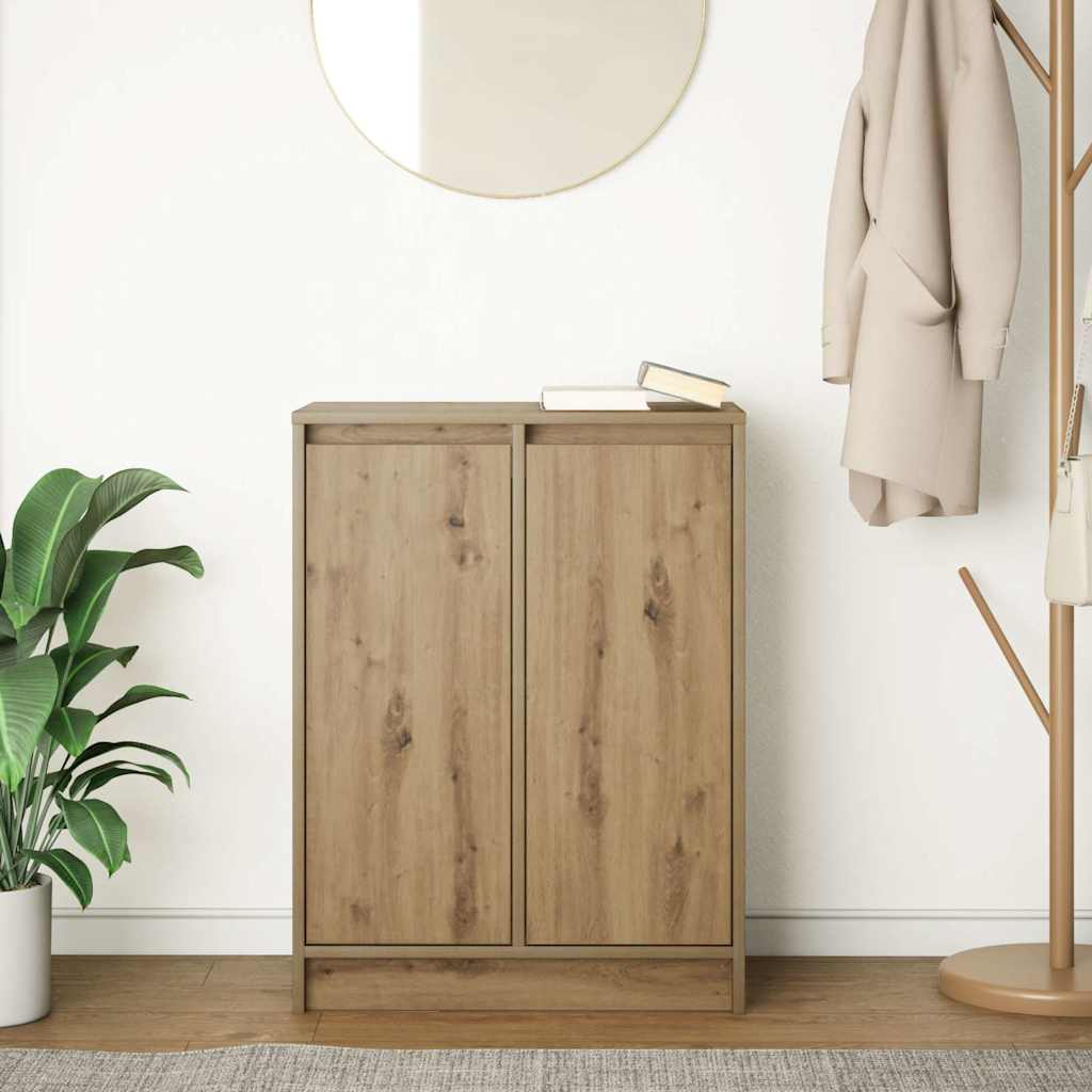 skænk 57x34x76 cm konstrueret træ kunsteg