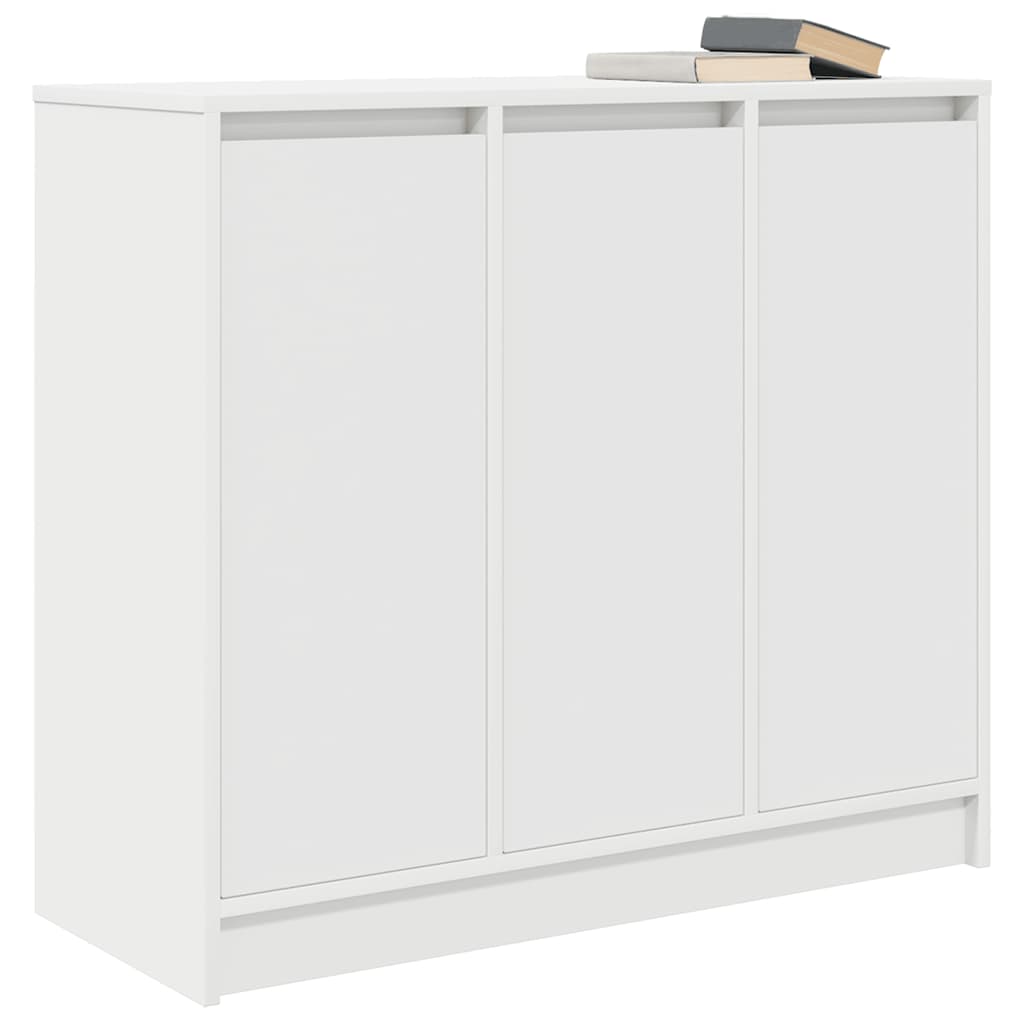 skænk 85x34x76 cm konstrueret træ hvid