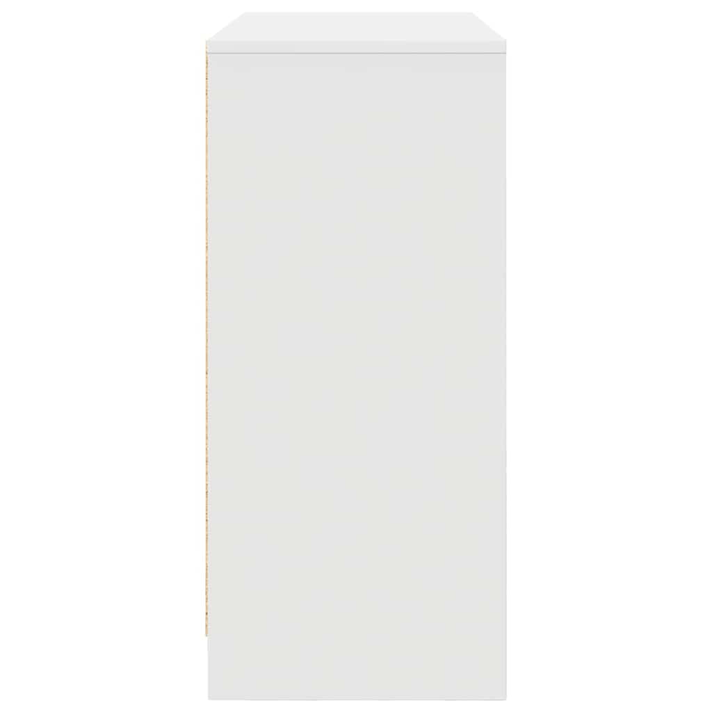 skænk 85x34x76 cm konstrueret træ hvid
