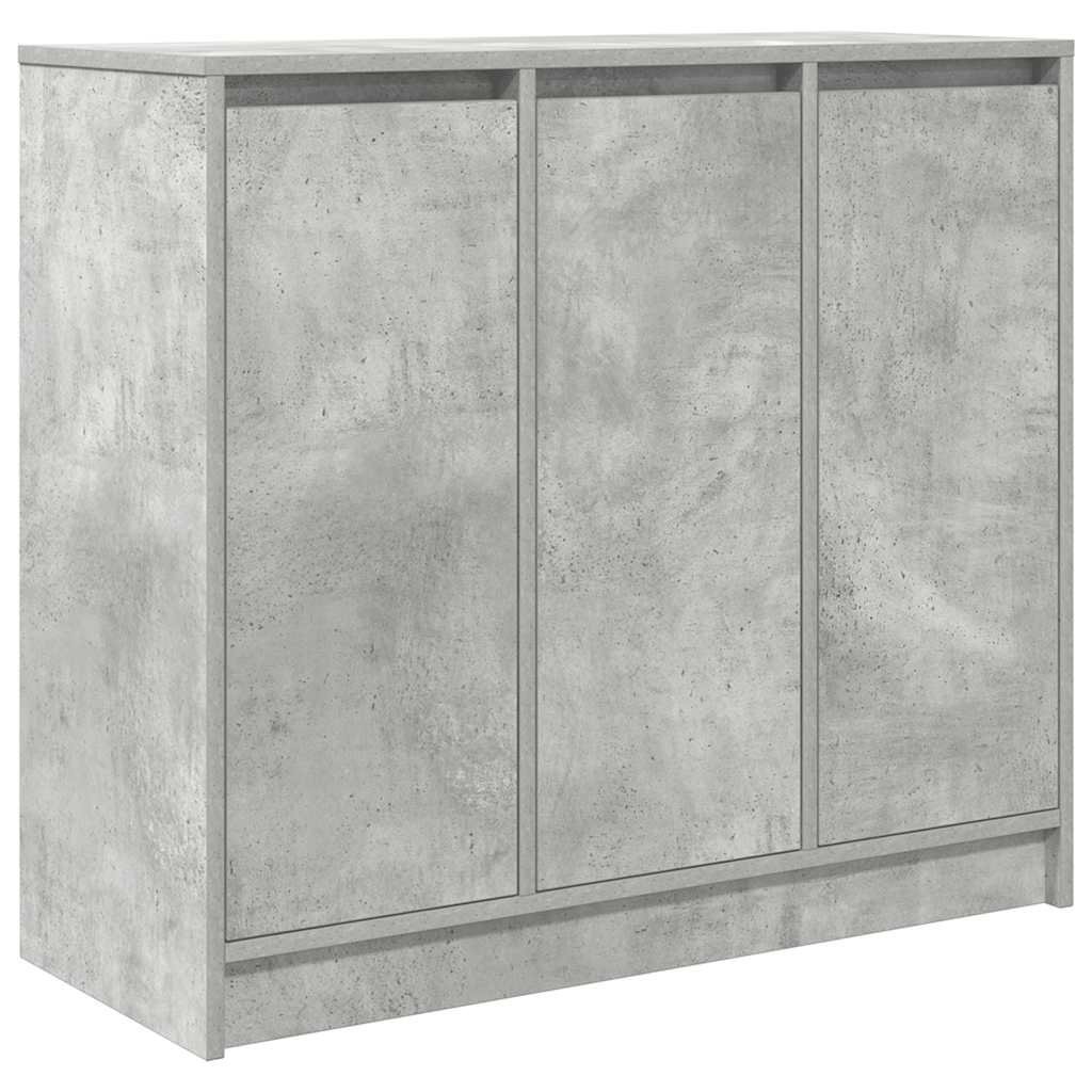 skænk 85x34x76 cm konstrueret træ betongrå