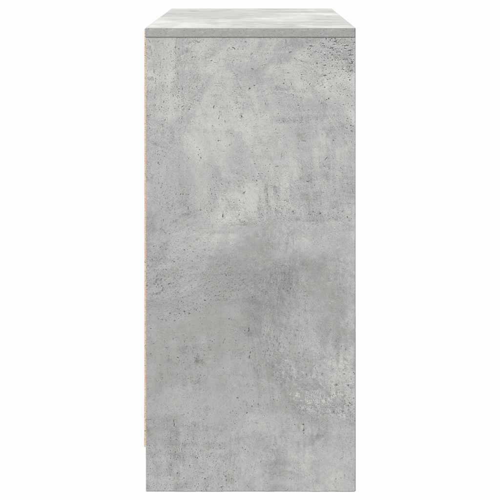 skænk 85x34x76 cm konstrueret træ betongrå