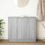 skænk 85x34x76 cm konstrueret træ grå sonoma-eg