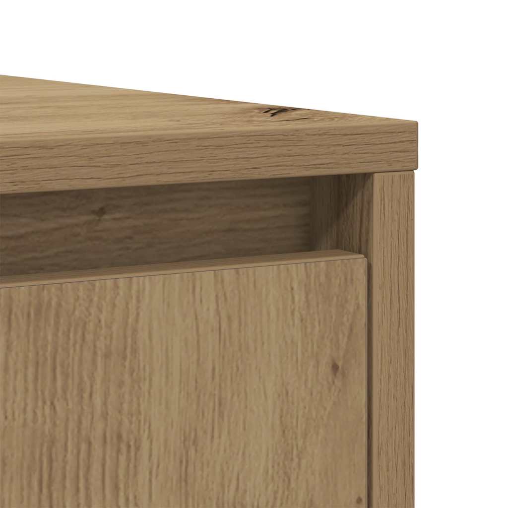 skænk 85x34x76 cm konstrueret træ kunsteg