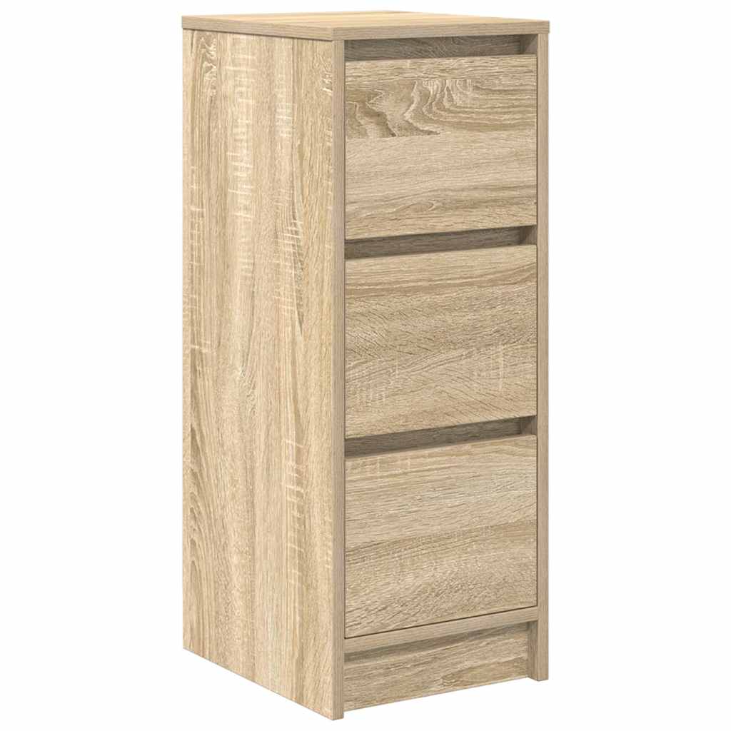 skænk 29,5x34x76 cm konstrueret træ sonoma-eg
