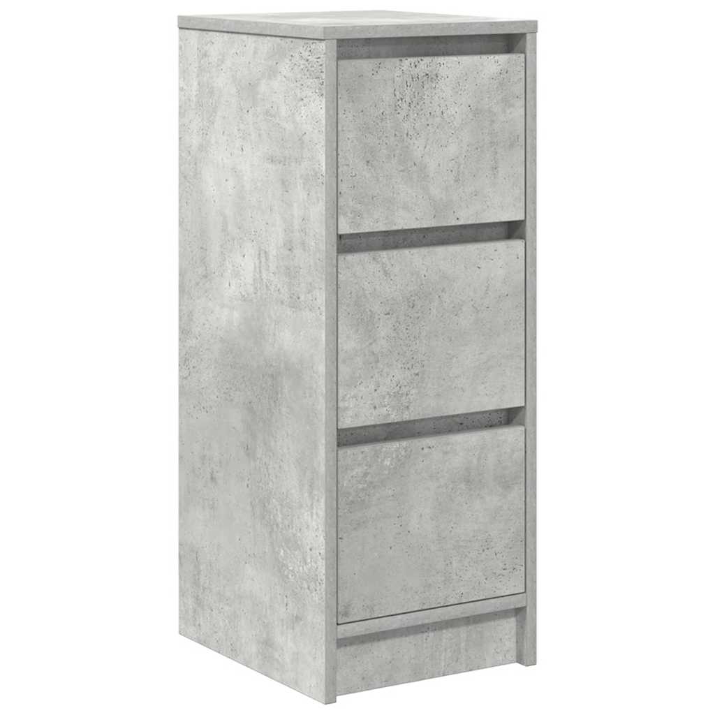 skænk 29,5x34x76 cm konstrueret træ betongrå