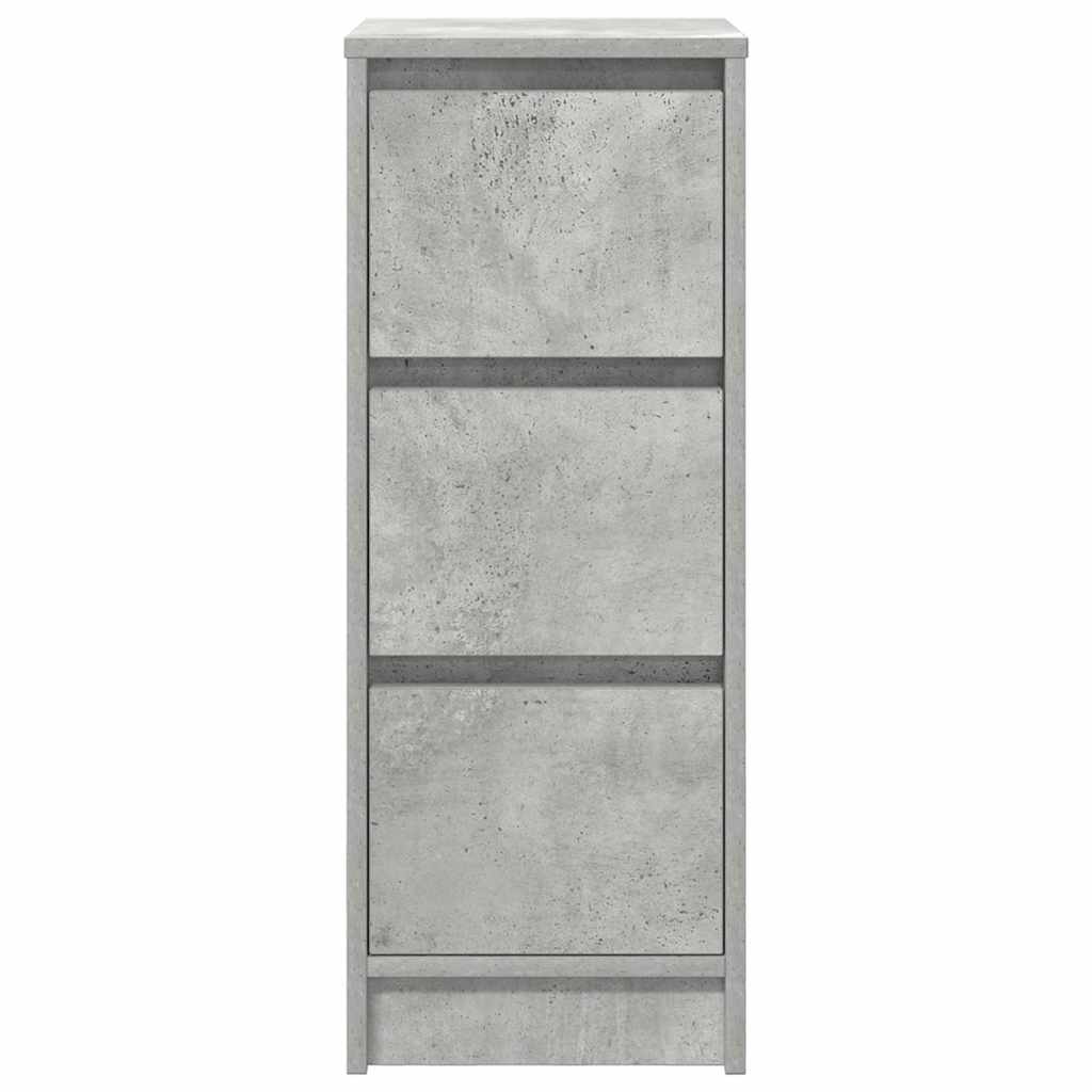 skænk 29,5x34x76 cm konstrueret træ betongrå
