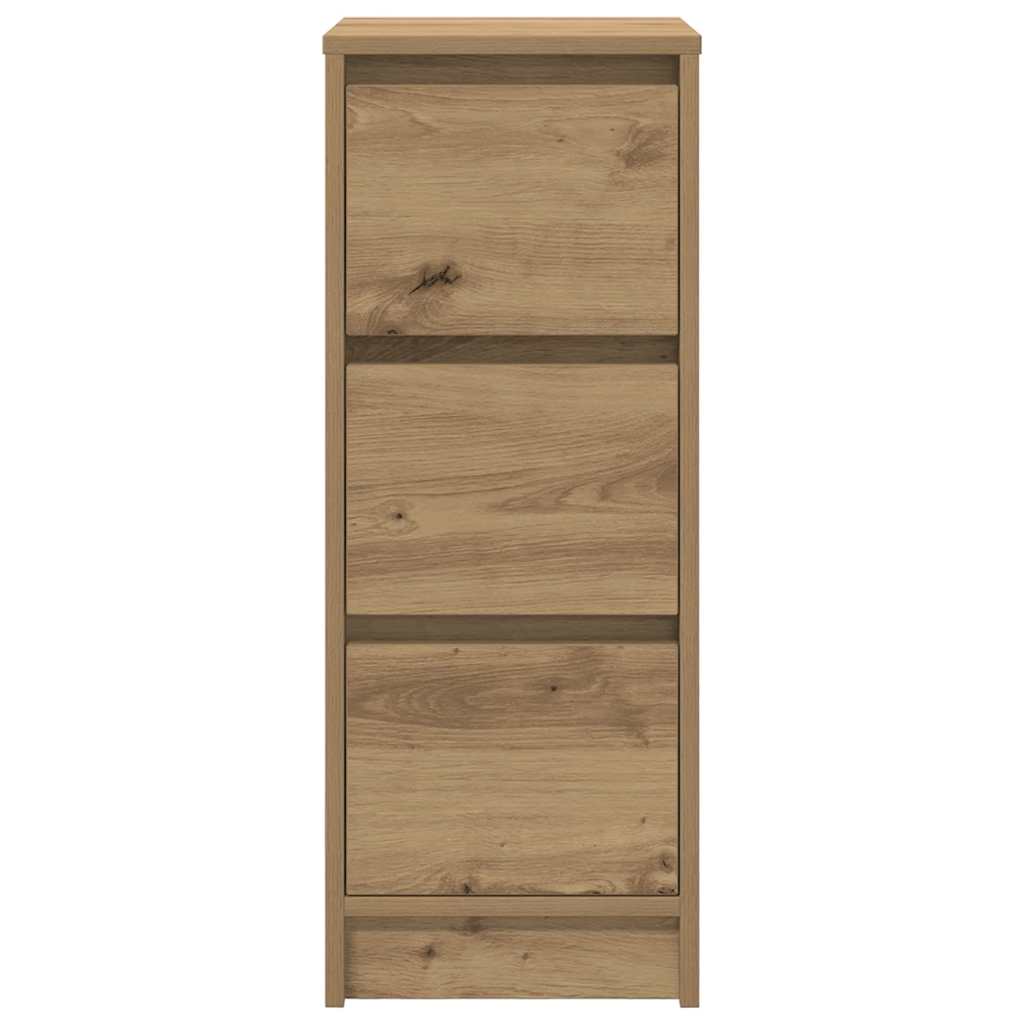skænk 29,5x34x76 cm konstrueret træ kunsteg