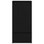 skab med skuffe 55,5x34x119,5 cm konstrueret træ sort-eg