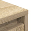 skab med skuffe 55,5x34x119,5 cm konstrueret træ sonoma-eg