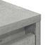 skab med skuffe 55,5x34x119,5 cm konstrueret træ betongrå