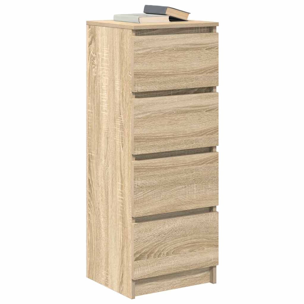 skænk 37,5x35x99 cm konstrueret træ sonoma-eg