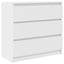 skab 80x35x76 cm konstrueret træ hvid