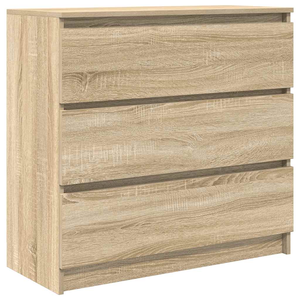 skænk 80x35x76 cm konstrueret træ sonoma-eg