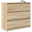 skænk 80x35x76 cm konstrueret træ sonoma-eg