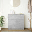 skænk 80x35x76 cm konstrueret træ betongrå