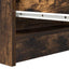skænk 80x35x76 cm konstrueret træ røget egetræsfarve