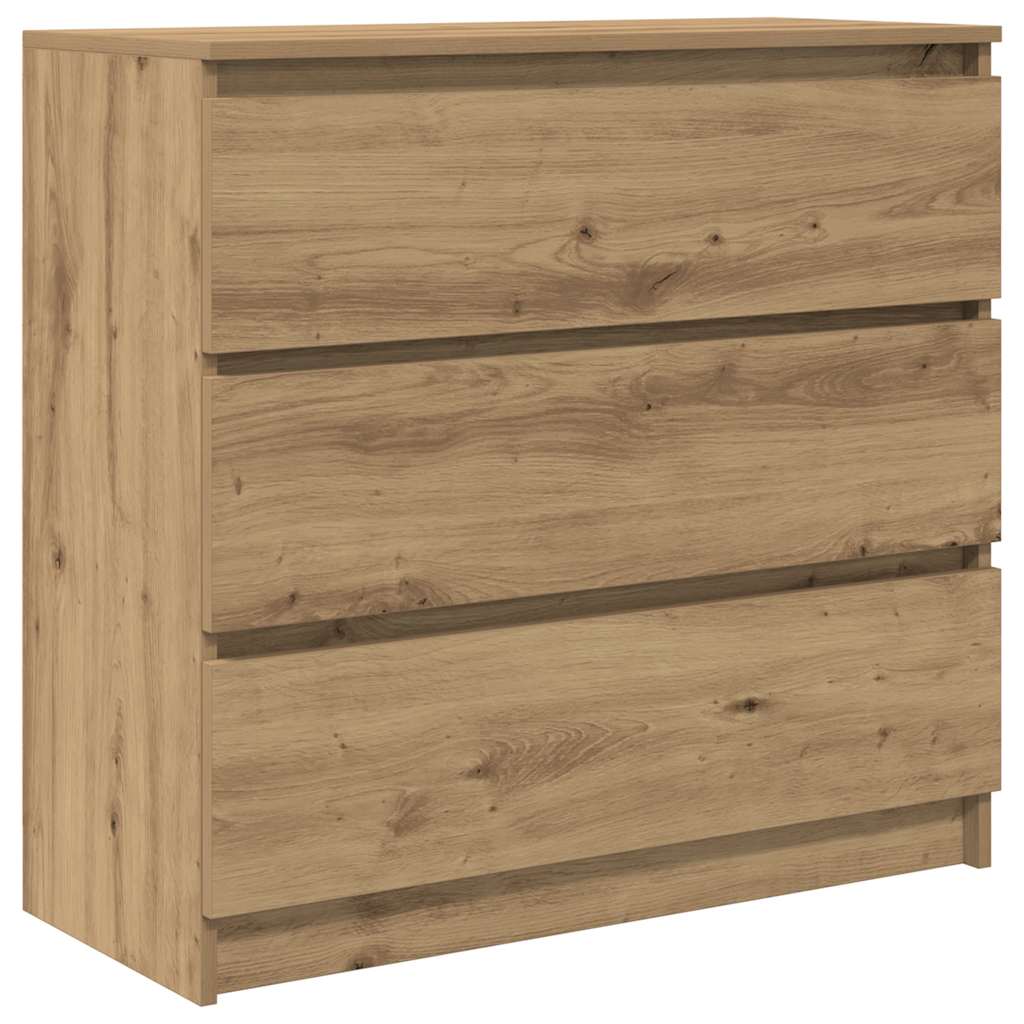 skænk 80x35x76 cm konstrueret træ kunsteg