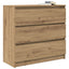 skænk 80x35x76 cm konstrueret træ kunsteg