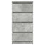 skænk 37,5x35x76 cm konstrueret træ betongrå