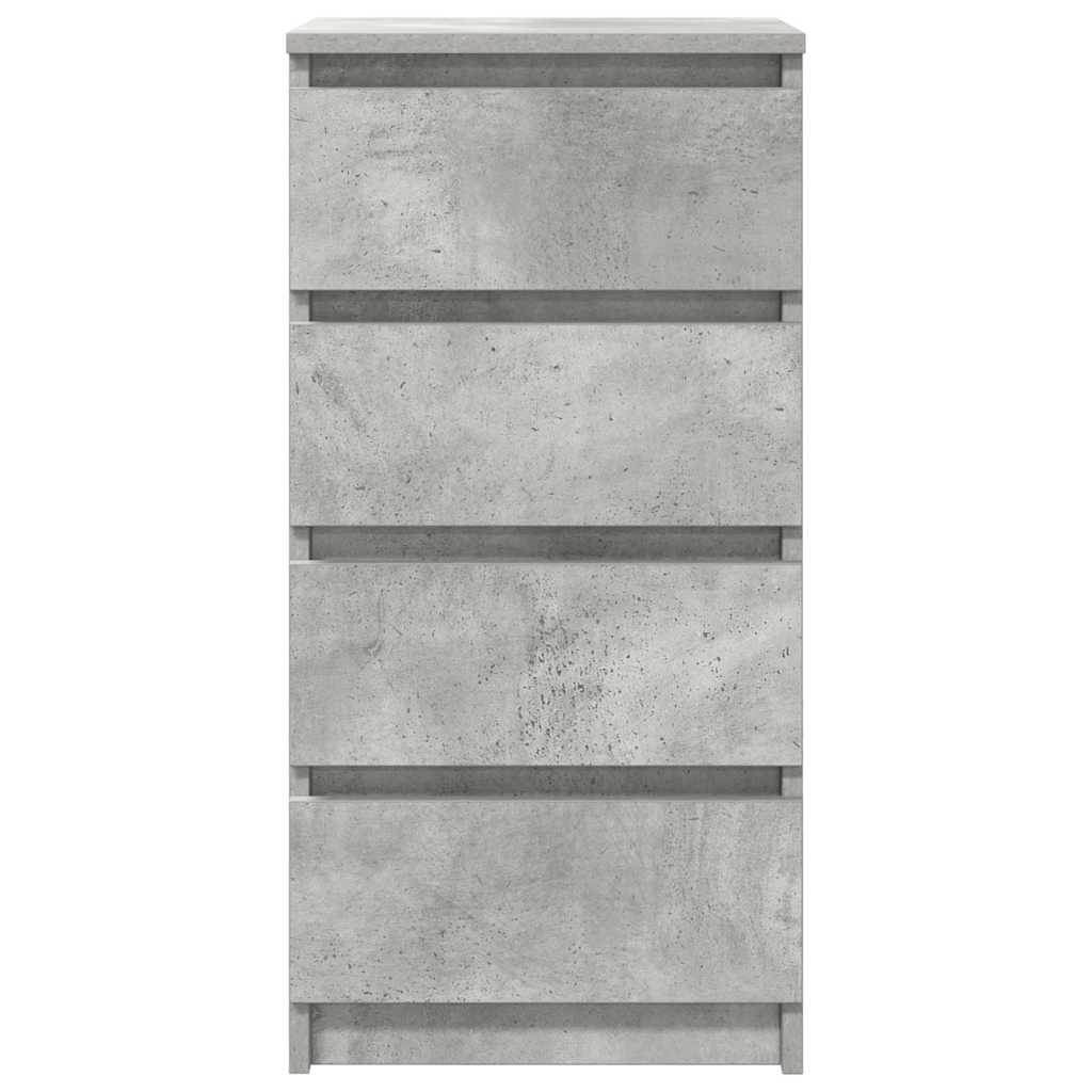 skænk 37,5x35x76 cm konstrueret træ betongrå
