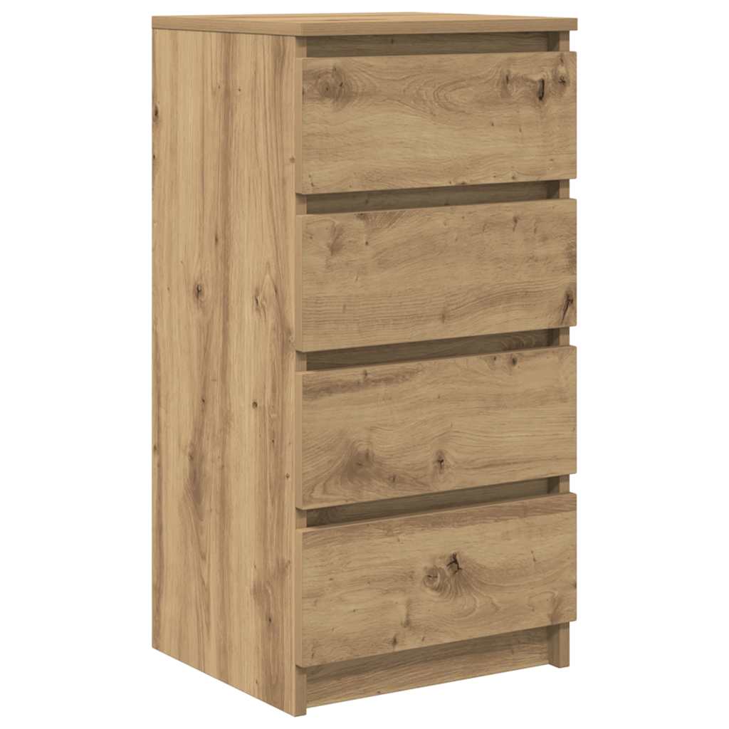skænk 37,5x35x76 cm konstrueret træ kunsteg