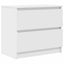 tv-bord 60x35x54 cm konstrueret træ hvid