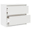 tv-bord 60x35x54 cm konstrueret træ hvid