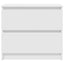 tv-bord 60x35x54 cm konstrueret træ hvid