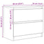 tv-bord 60x35x54 cm konstrueret træ hvid