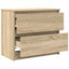 tv-bord 60x35x54 cm konstrueret træ sonoma-eg