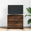 tv-bord 60x35x54 cm konstrueret træ brun egetræsfarve
