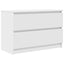 tv-bord 80x35x54 cm konstrueret træ hvid