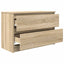tv-bord 80x35x54 cm konstrueret træ sonoma-eg