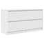 tv-bord 100x35x54 cm konstrueret træ hvid
