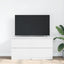 tv-bord 100x35x54 cm konstrueret træ hvid
