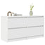 tv-bord 100x35x54 cm konstrueret træ hvid